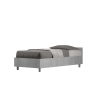 Cama individual 80x190 cm moderna sin somier gris cemento Nuamo Venta