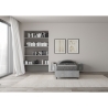 Cama individual 80x190 cm moderna sin somier gris cemento Nuamo Oferta