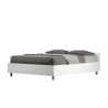 Cama doble francesa con almacenamiento 140x190 de madera blanca Nuamo Venta