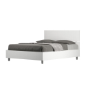 Cama doble francesa 140x190 cabecero recto madera blanca Demas Venta