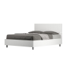Cama doble francesa 140x190 cabecero recto madera blanca Demas Venta