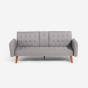 Sofá cama de 2 plazas reclinable con reposabrazos y portavasos Ember Características