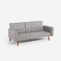 Sofá cama de 2 plazas reclinable con reposabrazos y portavasos Ember Medidas