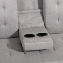 Sofá cama de 2 plazas reclinable con reposabrazos y portavasos Ember Compra