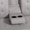 Sofá cama de 2 plazas reclinable con reposabrazos y portavasos Ember Compra