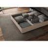Cama matrimonial con cajón somier acolchado 160x210 Agueda Descueto