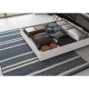 Cama doble sin base 160x190 blanca con cabecera alta New Egos Descueto
