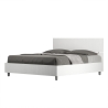 Cama matrimonial 160x190 diseño moderno blanco con cabecero Demas Venta