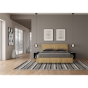Cama matrimonial 160x190cm sin somier con cabecera inclinada Demas Stock