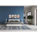 Cama matrimonial 160x200 cm con somier contenedor y cabecero inclinado Ankel letto Stock