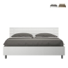 Cama matrimonial 160x200 cm con somier contenedor y cabecero inclinado Ankel letto Promoción