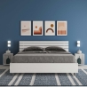 Cama matrimonial 160x200 cm con somier contenedor y cabecero inclinado Ankel letto Venta