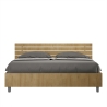 Cama matrimonial de madera 160x190 con cabecero inclinado Ankel sin somier Venta