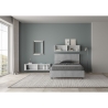 Cama de una plaza y media 120x200 cm con cajón y cabecera inclinada Demas Rebajas