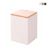 Tarro grande de cocina 10x10x14.5cm en gres con tapa 1080ml Moderno Promoción