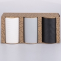 Set de 3 tarros de cocina de cerámica coloreada de 750 ml con tapa Circle Catálogo