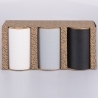 Set de 3 tarros de cocina de cerámica coloreada de 750 ml con tapa Circle Catálogo
