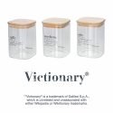 set de 3 tarros de vidrio 10x14cm para café, azúcar y sal Victionary Oferta