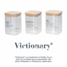 set de 3 tarros de vidrio 10x14cm para café, azúcar y sal Victionary Oferta