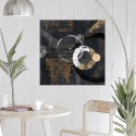 Impresión en lienzo cuadro abstracto en negro y oro Canone Arturo Armenti Venta