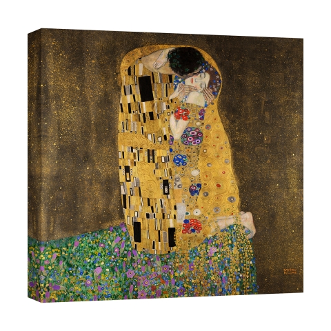 Cuadro impreso en lienzo canvas Art Nouveau El Beso Gustav Klimt Promoción