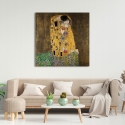 Cuadro impreso en lienzo canvas Art Nouveau El Beso Gustav Klimt Rebajas