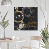 Cuadro impresión en lienzo abstracto negro y dorado Proporzione Arturo Armenti Rebajas