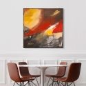 Cuadro moderno abstracto impresión sobre lienzo canvas Fuego H. Romero Rebajas