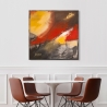 Cuadro moderno abstracto impresión sobre lienzo canvas Fuego H. Romero Rebajas
