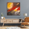 Cuadro moderno abstracto impresión sobre lienzo canvas Fuego H. Romero Venta