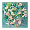 Cuadro floral abstracto impresión colorida Waterlily Pond Kelly Parr Oferta