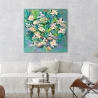 Cuadro floral abstracto impresión colorida Waterlily Pond Kelly Parr Venta