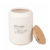 Bote de galletas de cerámica con tapa de bambú 12,5x18 Victionary Promoción