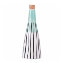 Aceitera de cerámica 532 ml diseño piramidal con tapa de corcho Venice Lido Promoción