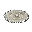 Set de 6 manteles individuales decorativos diseño geométrico 38 cm Black con flecos Oferta