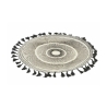 Set de 6 manteles individuales decorativos diseño geométrico 38 cm Black con flecos Oferta