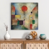 Cuadro moderno abstracto impresión en lienzo canvas Red Balloon Paul Klee Venta