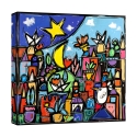 Impresión en lienzo cuadro moderno paisaje colorido Educatissimo Caos Wallas Promoción