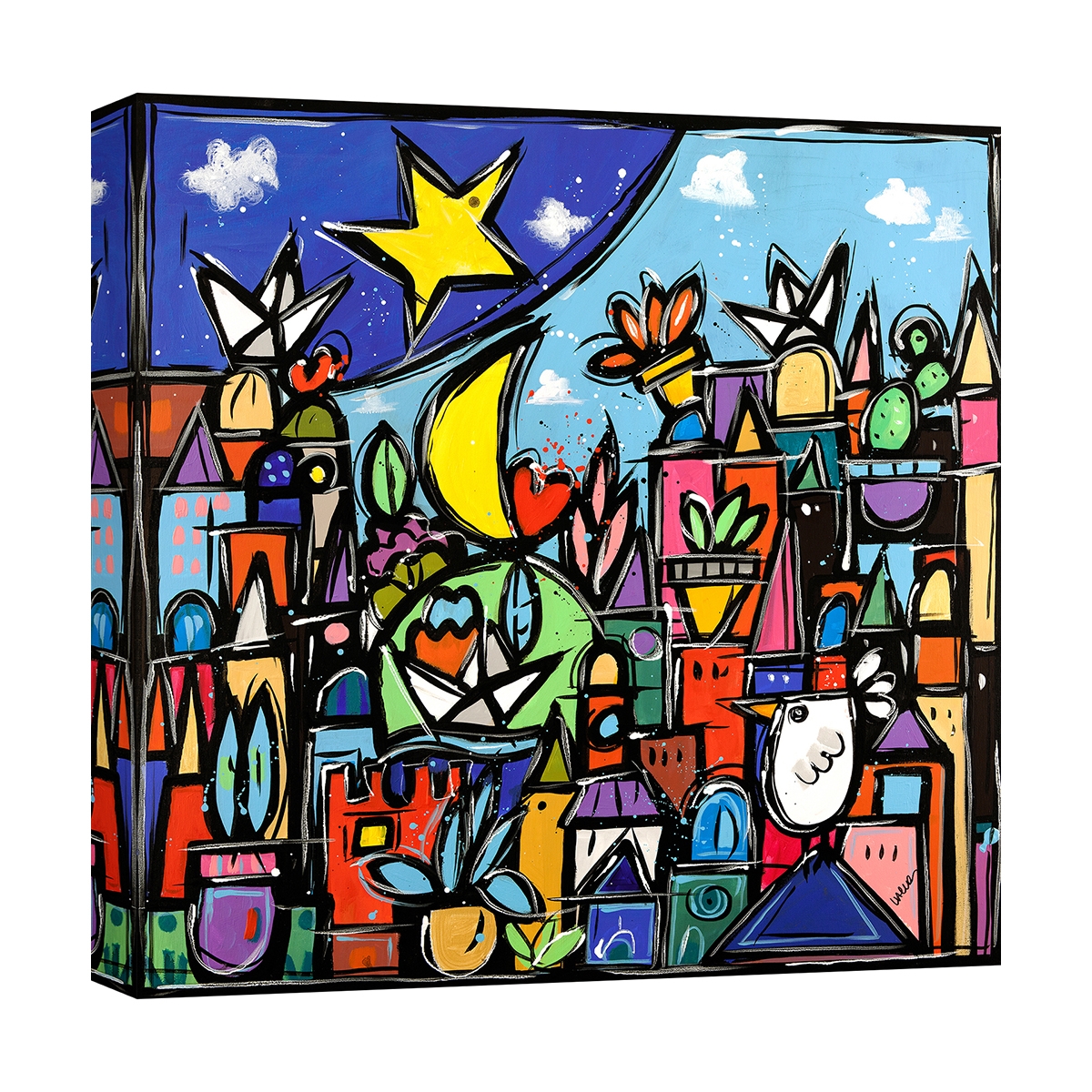 Impresión en lienzo cuadro moderno paisaje colorido Educatissimo Caos Wallas Promoción Impresión en lienzo cuadro moderno paisaje colorido Educatissimo Caos Wallas Promoción