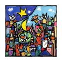 Impresión en lienzo cuadro moderno paisaje colorido Educatissimo Caos Wallas Oferta