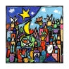 Impresión en lienzo cuadro moderno paisaje colorido Educatissimo Caos Wallas Oferta
