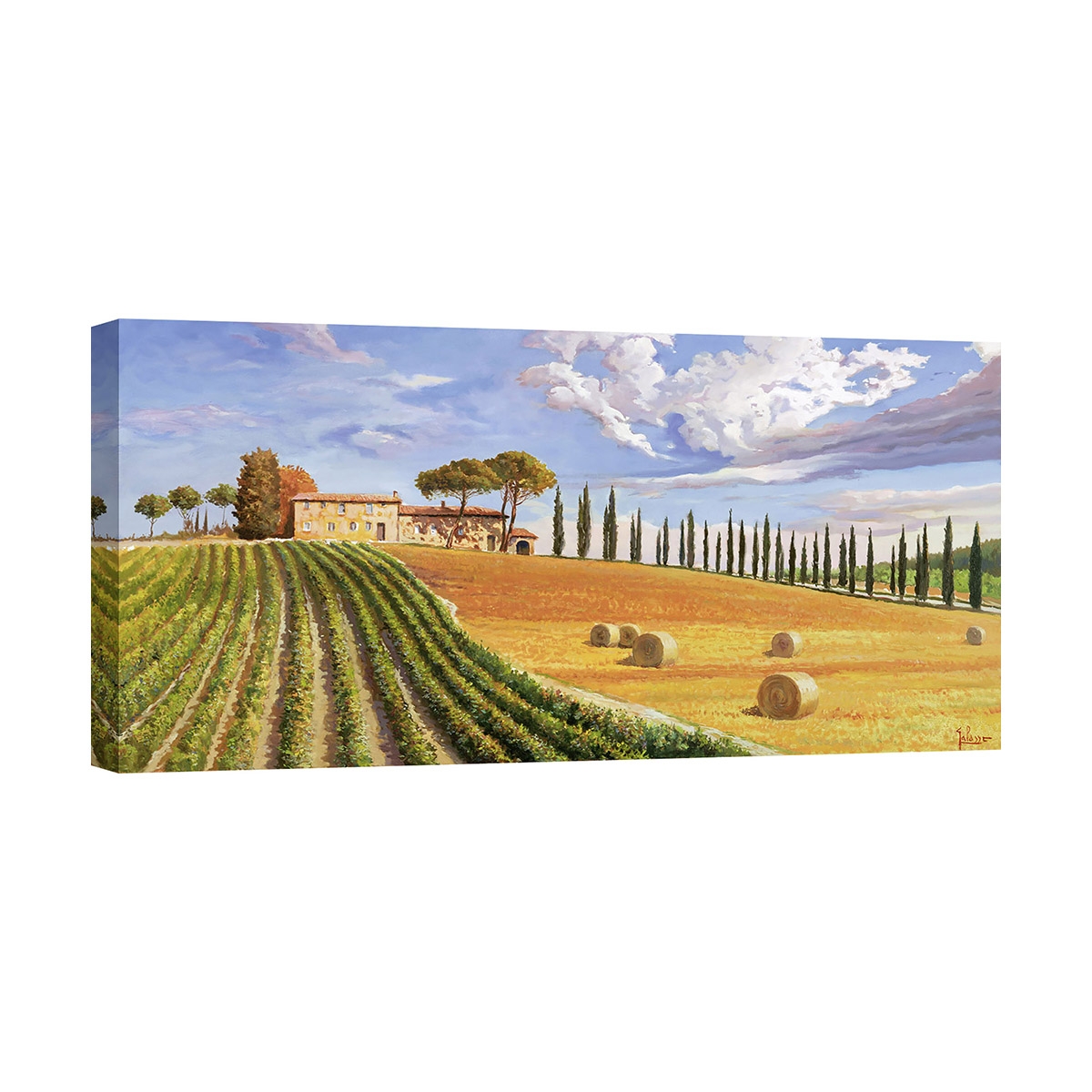 Cuadro en lienzo paisaje contemporáneo Colinas toscanas Adriano Galasso Promoción Cuadro en lienzo paisaje contemporáneo Colinas toscanas Adriano Galasso Promoción