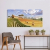 Cuadro en lienzo paisaje contemporáneo Colinas toscanas Adriano Galasso Venta