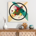 Impresión en lienzo moderno abstracto Circles in a Circle Wassily Kandinsky Rebajas