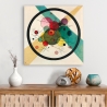 Impresión en lienzo moderno abstracto Circles in a Circle Wassily Kandinsky Rebajas