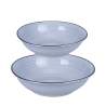 Set de 2 ensaladeras grande y pequeña para mesa de cocina en gres 4 Tonos Promoción