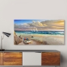 Cuadro impreso en lienzo canvas Atardecer en la orilla Adriano Galasso Rebajas