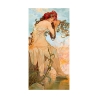 Impresión en lienzo canvas mujer con decoraciones florales Verano Alphonse Mucha Oferta