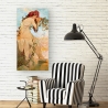 Impresión en lienzo canvas mujer con decoraciones florales Verano Alphonse Mucha Rebajas