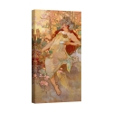 Cuadro en lienzo mujer Art Nouveau Otoño Alphonse Mucha Promoción